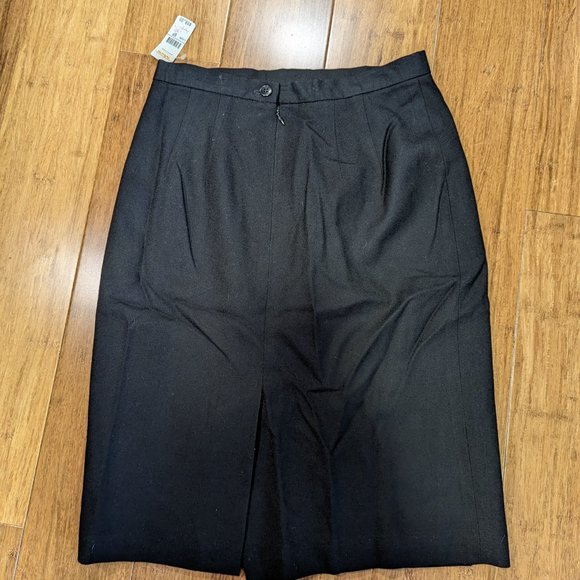 Talbots Petites Black Wool Skirt - Picture 9 of 10